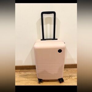monos carry on Luggage Suitcase Pink Rose